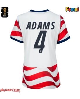 Statele Unite Tyler Adams #4 Echipament de Fotbal Replică Mondial 2026 Femei Acasa Statele Unite Tyler Adams #4 Echipament de Fotbal Replică Mondial 2026 Femei Acasa